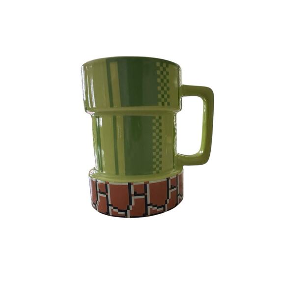 Super Mario Nintendo Coffee Mug Green Warp Pipe Thinkgeek Video Game NES - Picture 9 of 12